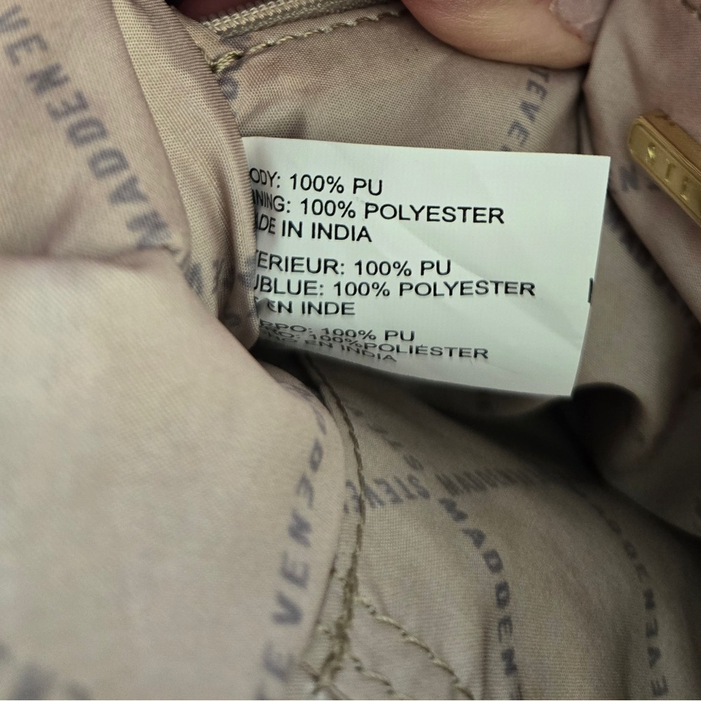Steve Madden Olive Green Zip Top Minimalist Laptop / Computer Bag - Picture 8 of 11
